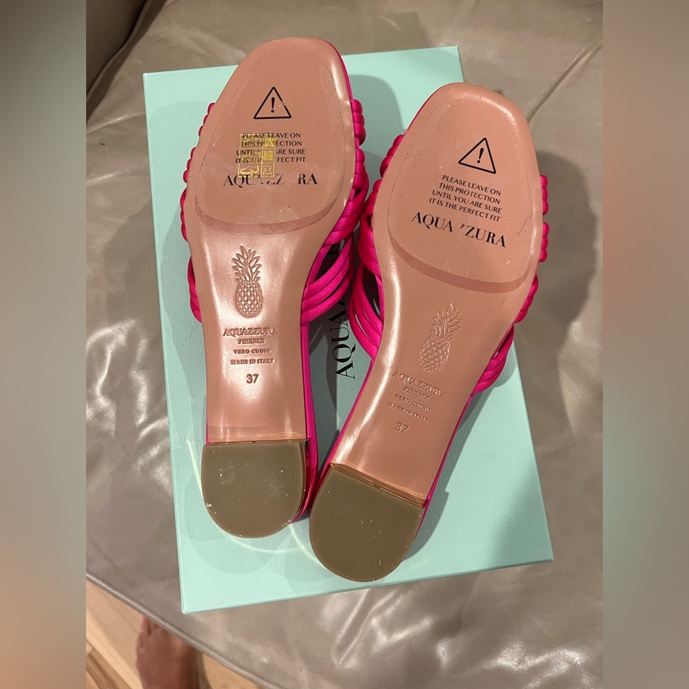 Aquazurra NIB never worn OAHU SANDAL FLAT. Size 27. - Picture 2 of 5